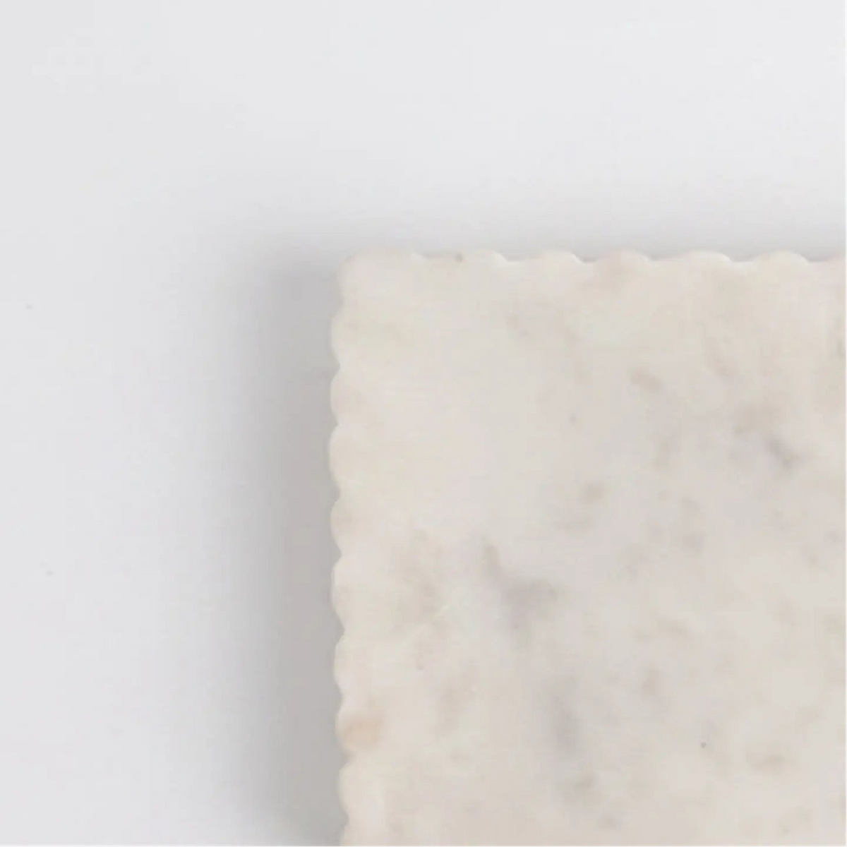 White Marble Scalloped Vanity Tray