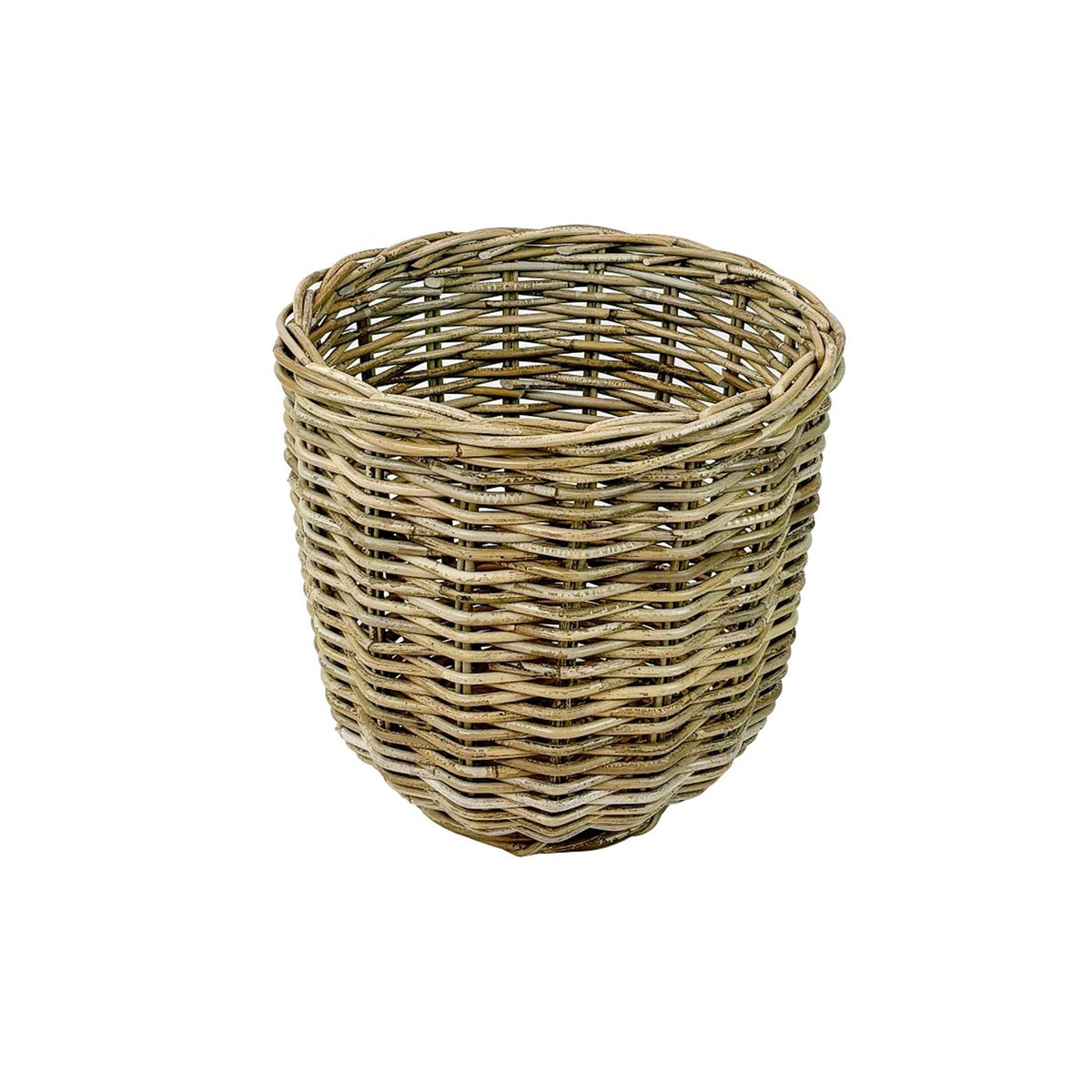 Grey Round Rattan Basket Set