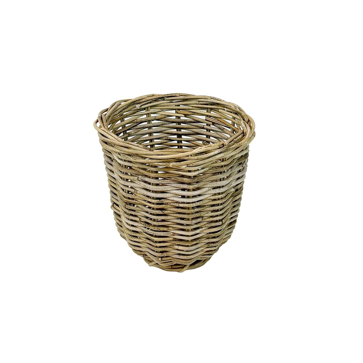 Grey Round Rattan Basket Set