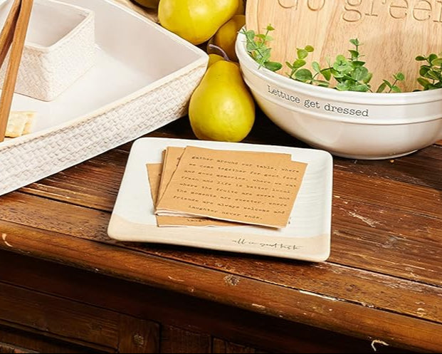 Stoneware All In Good Taste Plate Set