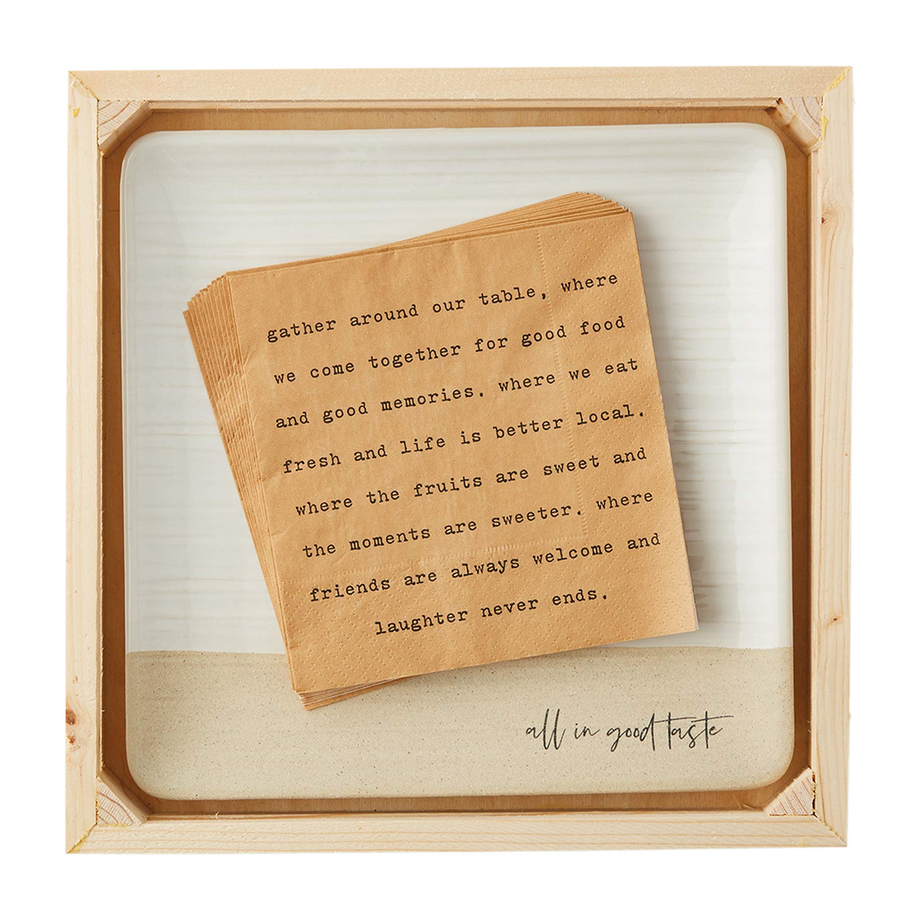 Stoneware All In Good Taste Plate Set