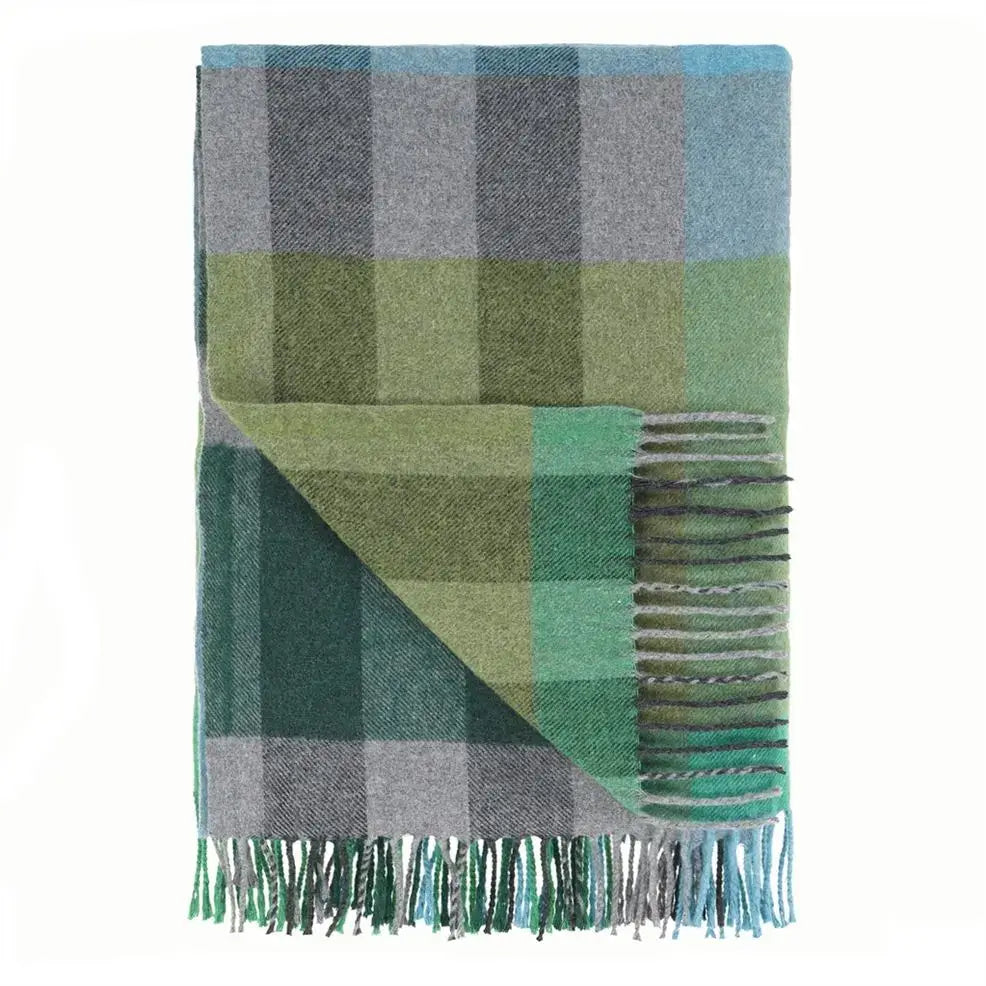 Bampton Emerald Woven Throw
