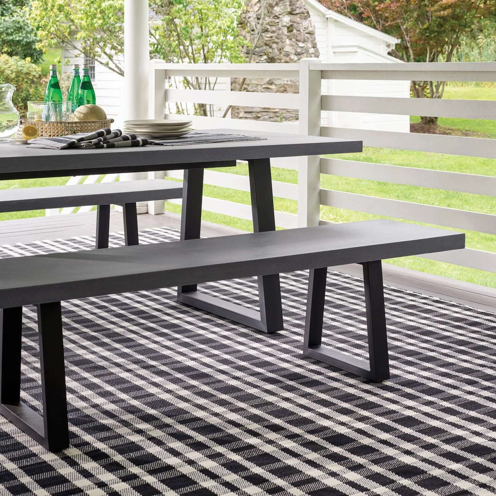 Dash & Albert Tattersall Indoor/Outdoor Rug