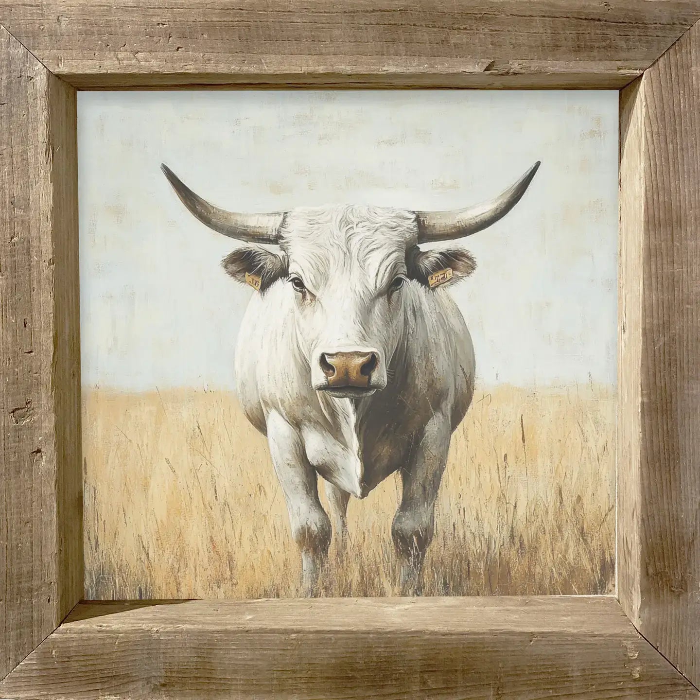 Timberwood White Bull Print
