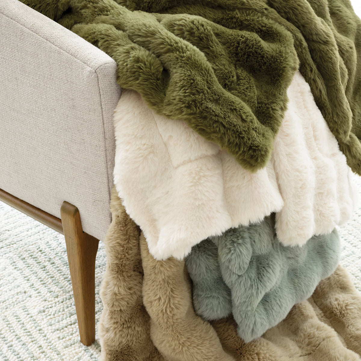 Pine Cone Hill Fab Faux Throw