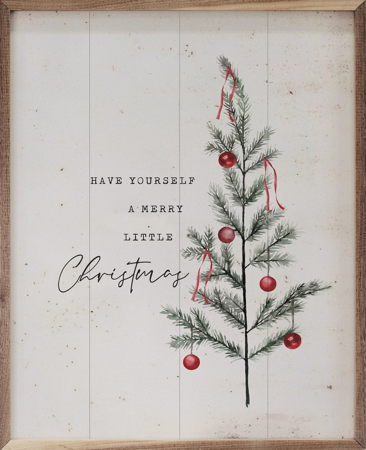 Have Yourself A Merry Little Christmas Wood Framed Print