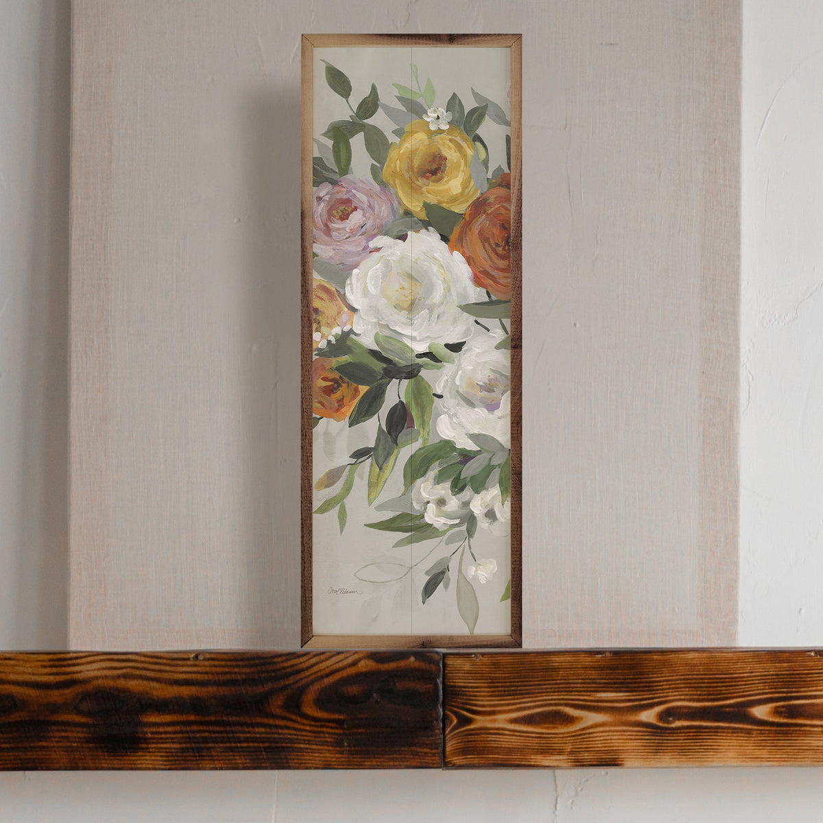 Delicate Blend 1 By Carol Robinson Wood Framed Print