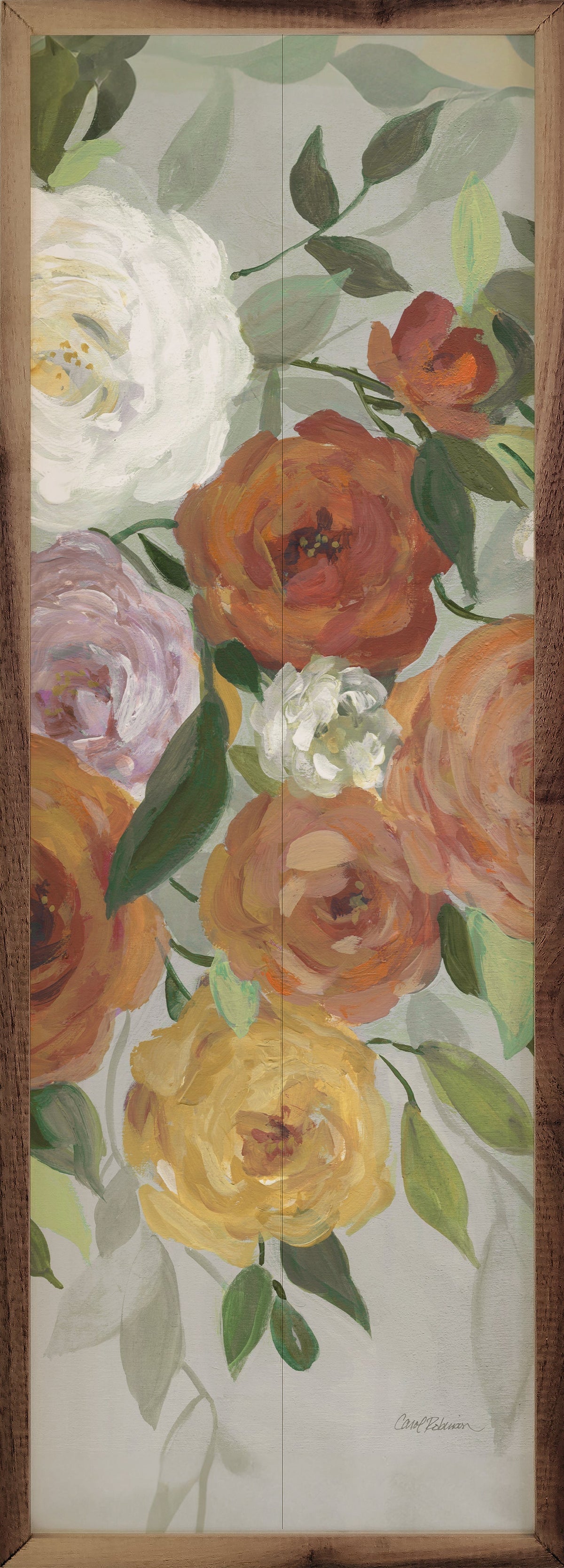 Delicate Blend 2 By Carol Robinson Wood Framed Print
