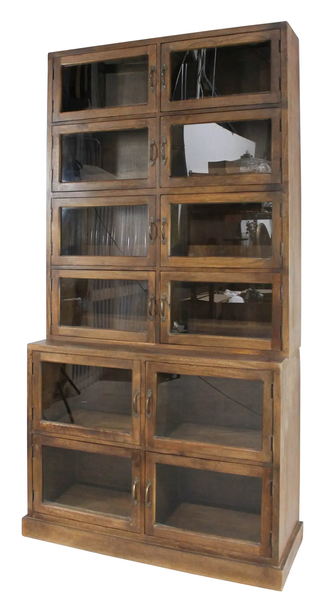 Twelve Door Wood Cabinet