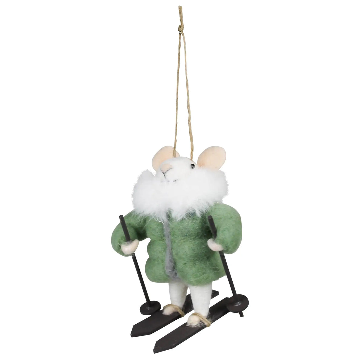 Wool Felt Animal In Jacket Ornament