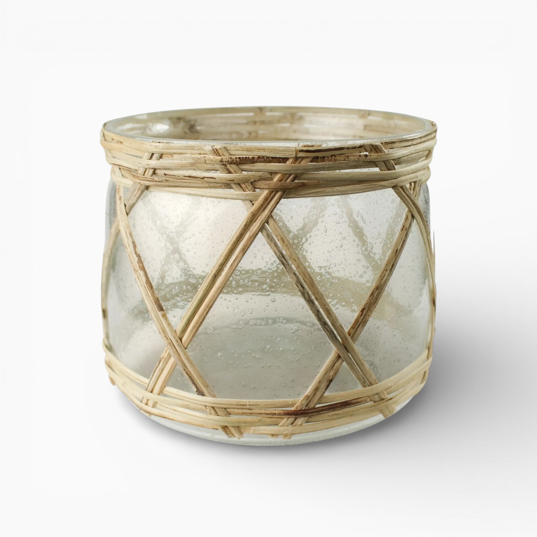 Glass & Rattan Cairo Hurricane