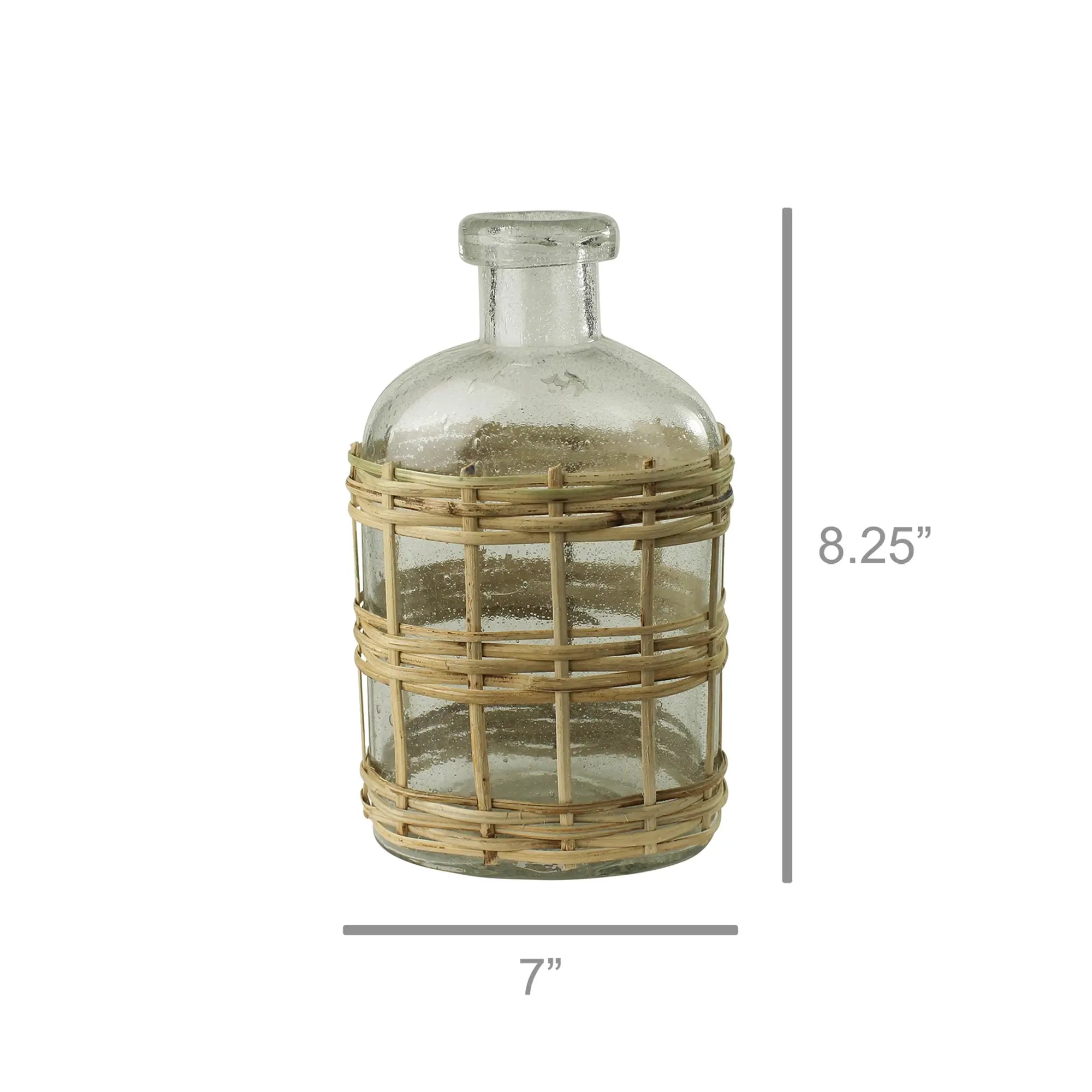 Glass & Rattan Cairo Bottle