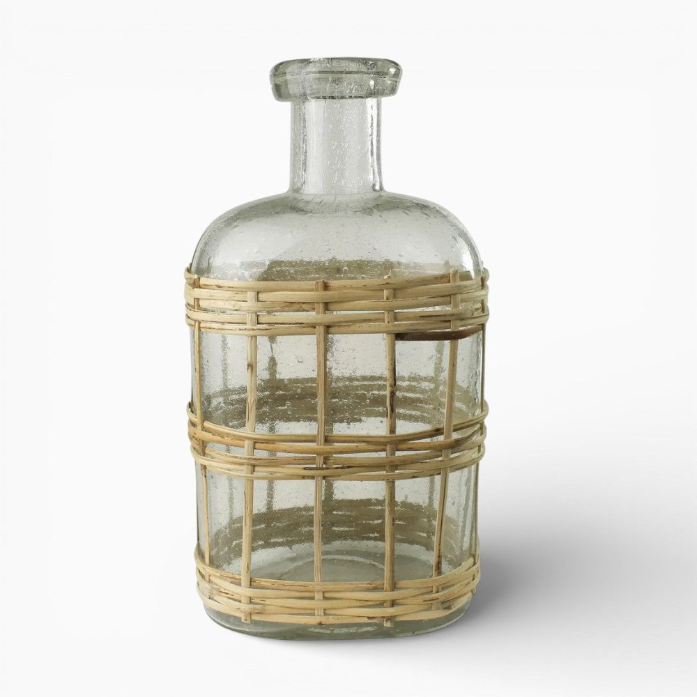 Glass & Rattan Cairo Bottle