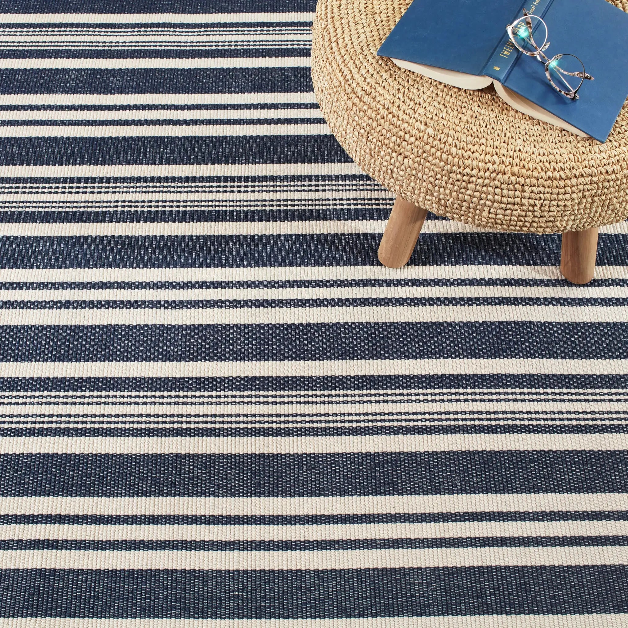 Dash & Albert Irving Stripe Handwoven Cotton Rug
