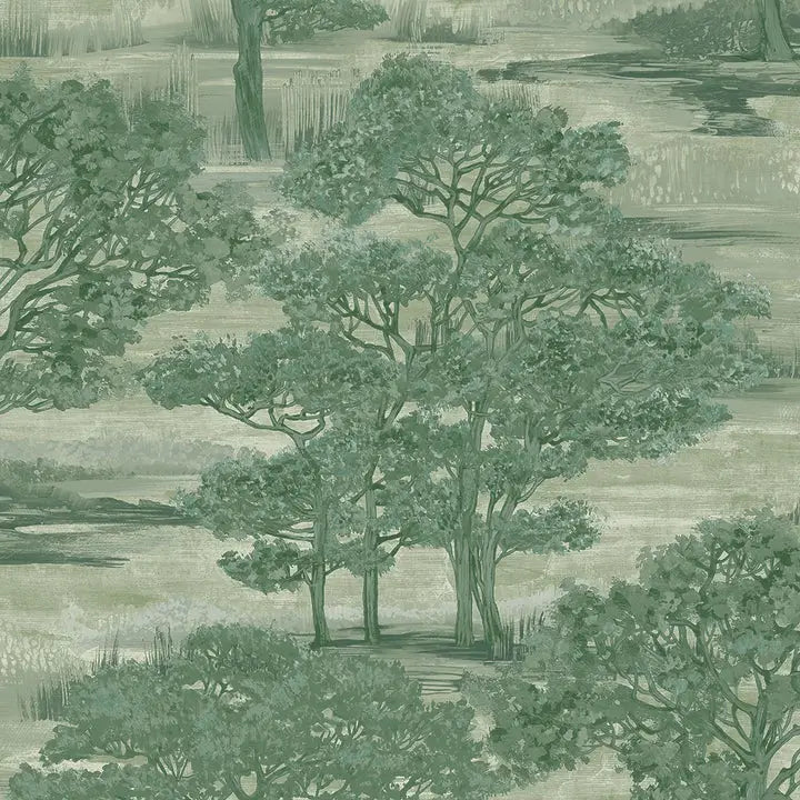 Forest Toile Peel & Stick Wallpaper