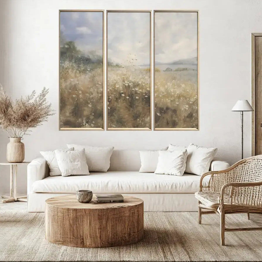 Field Of Flowers Framed Art Set