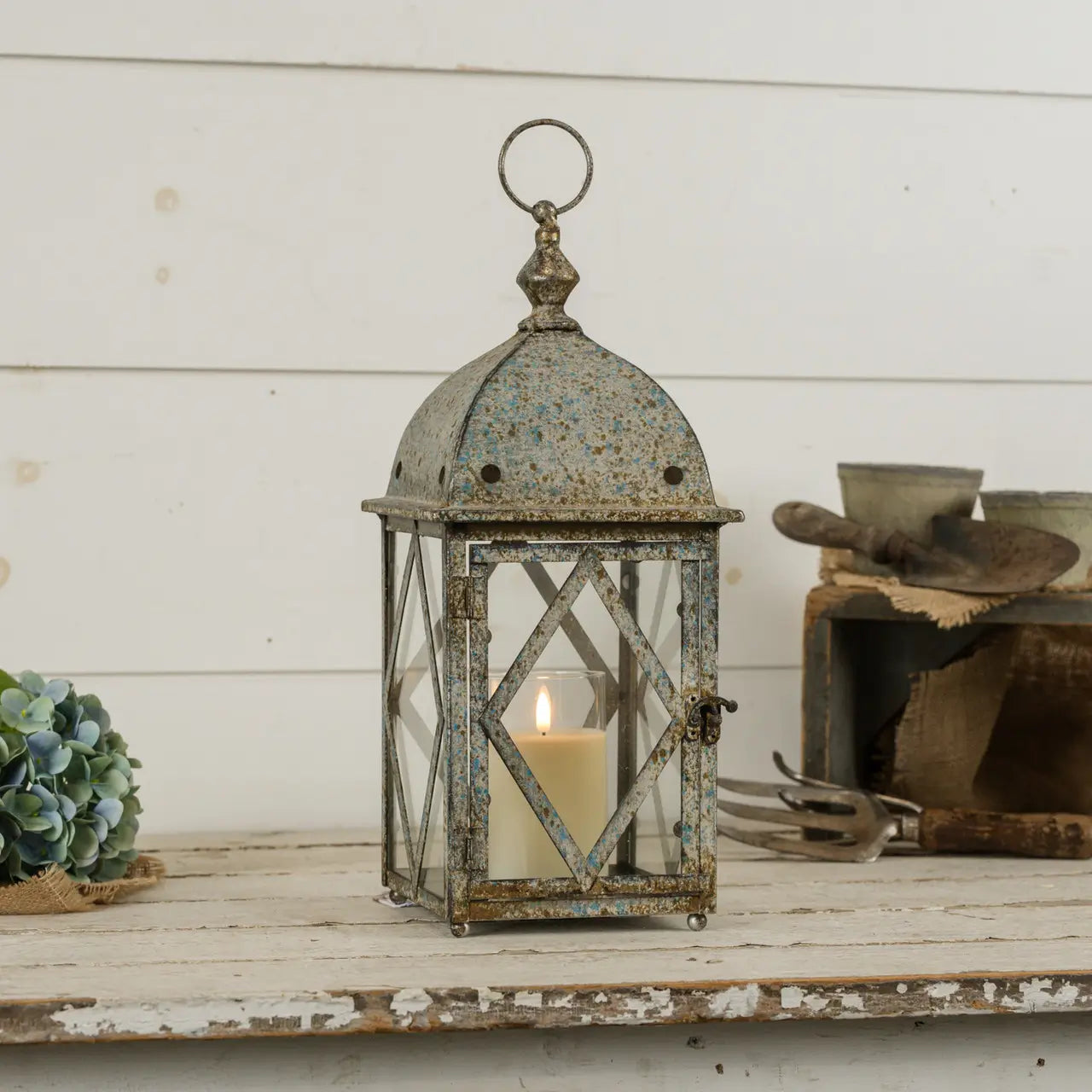 Speckled Blue Lantern