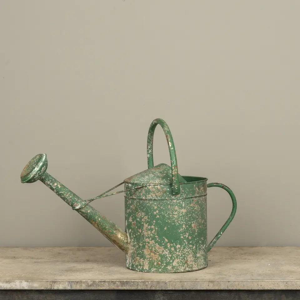 Gold & Green Watering Can