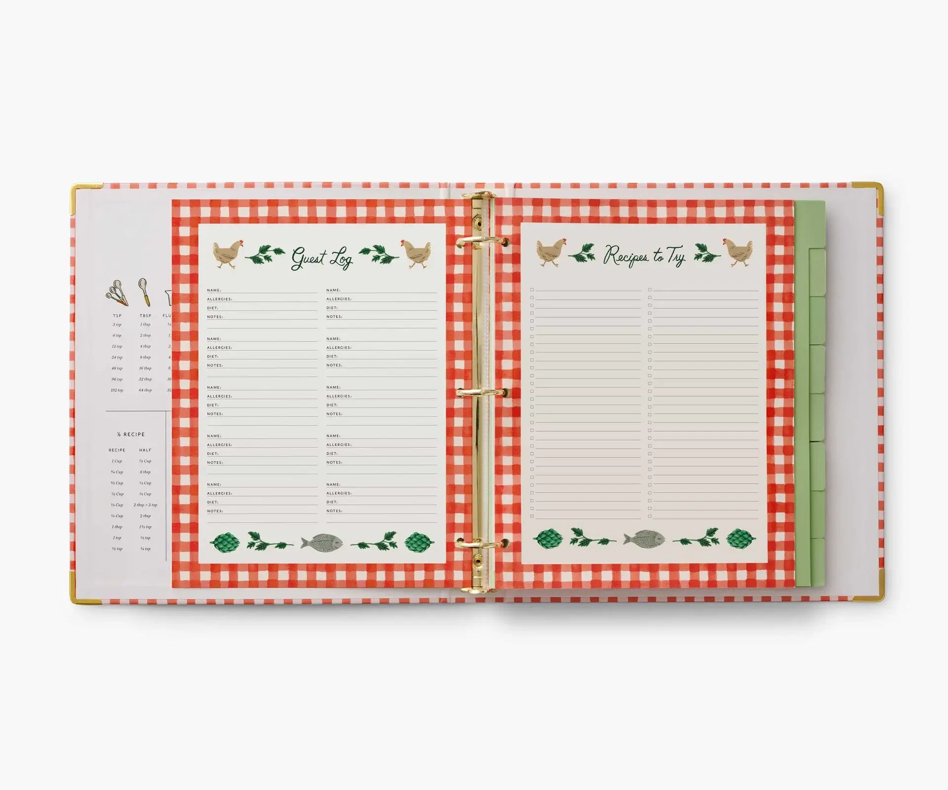 Rifle Paper Co. Cherry Farm Recipe Binder