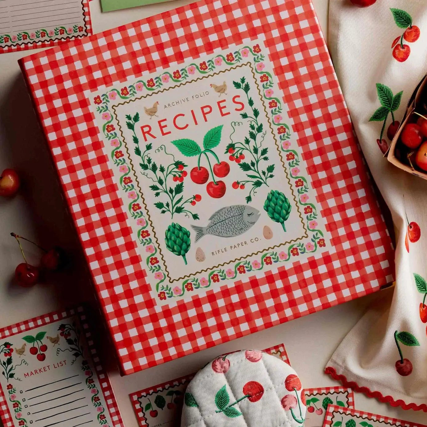 Rifle Paper Co. Cherry Farm Recipe Binder