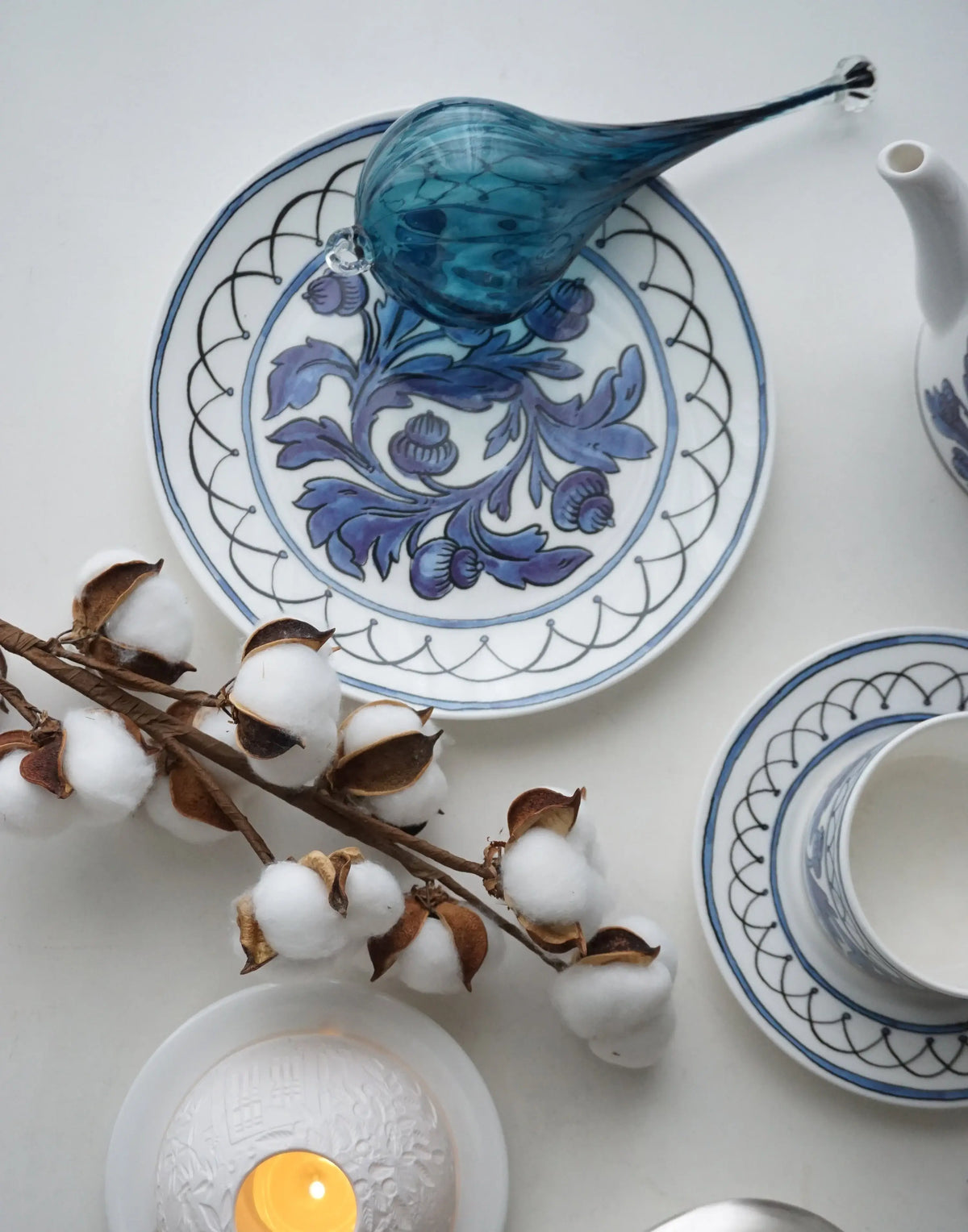 Heritage Blue Bird 8" Salad Plate