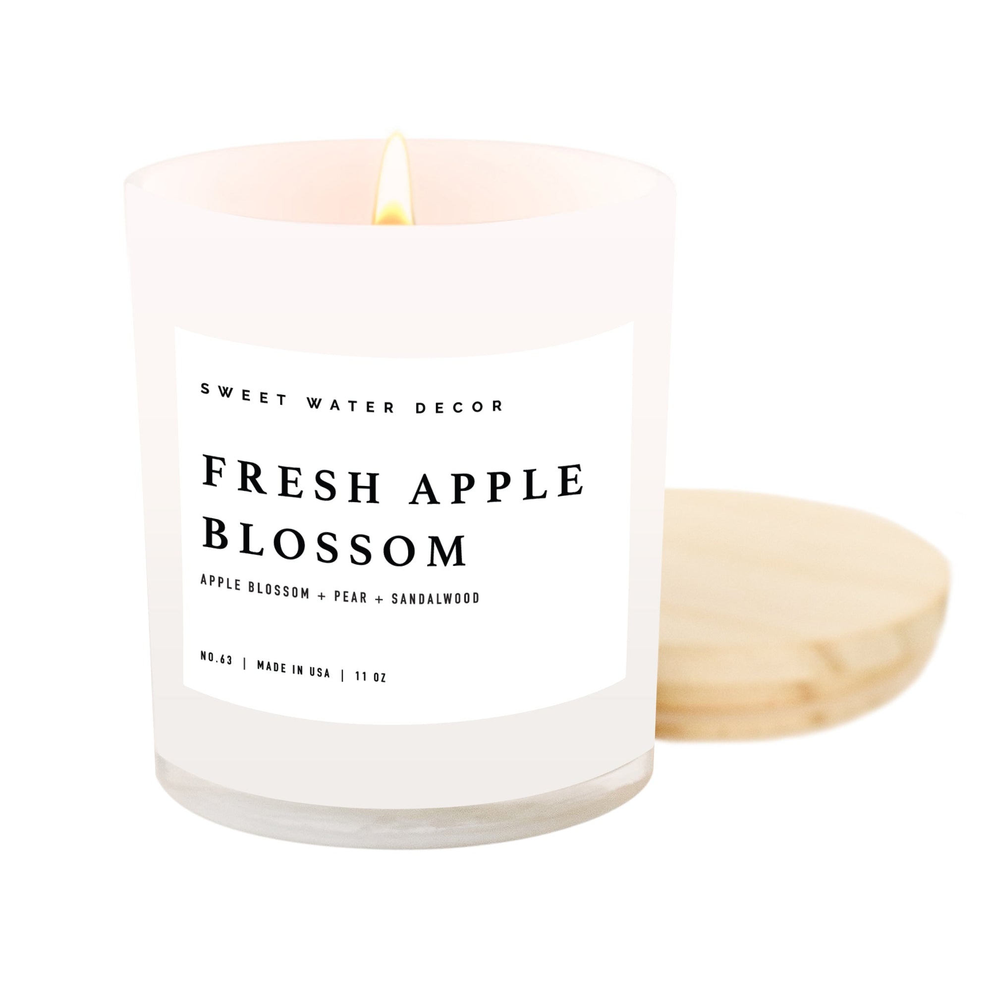 Fresh Apple Blossom White Jar Candle