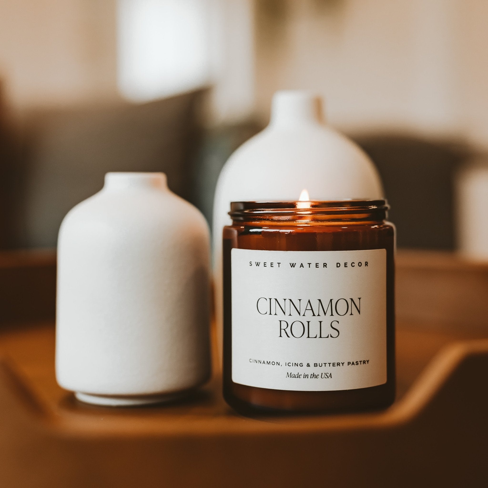 Cinnamon Rolls Amber Jar Candle