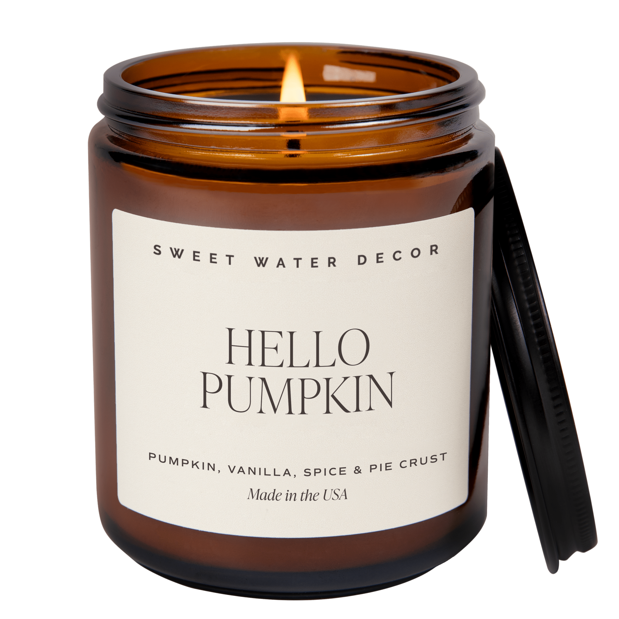 Hello Pumpkin Amber Jar Candle