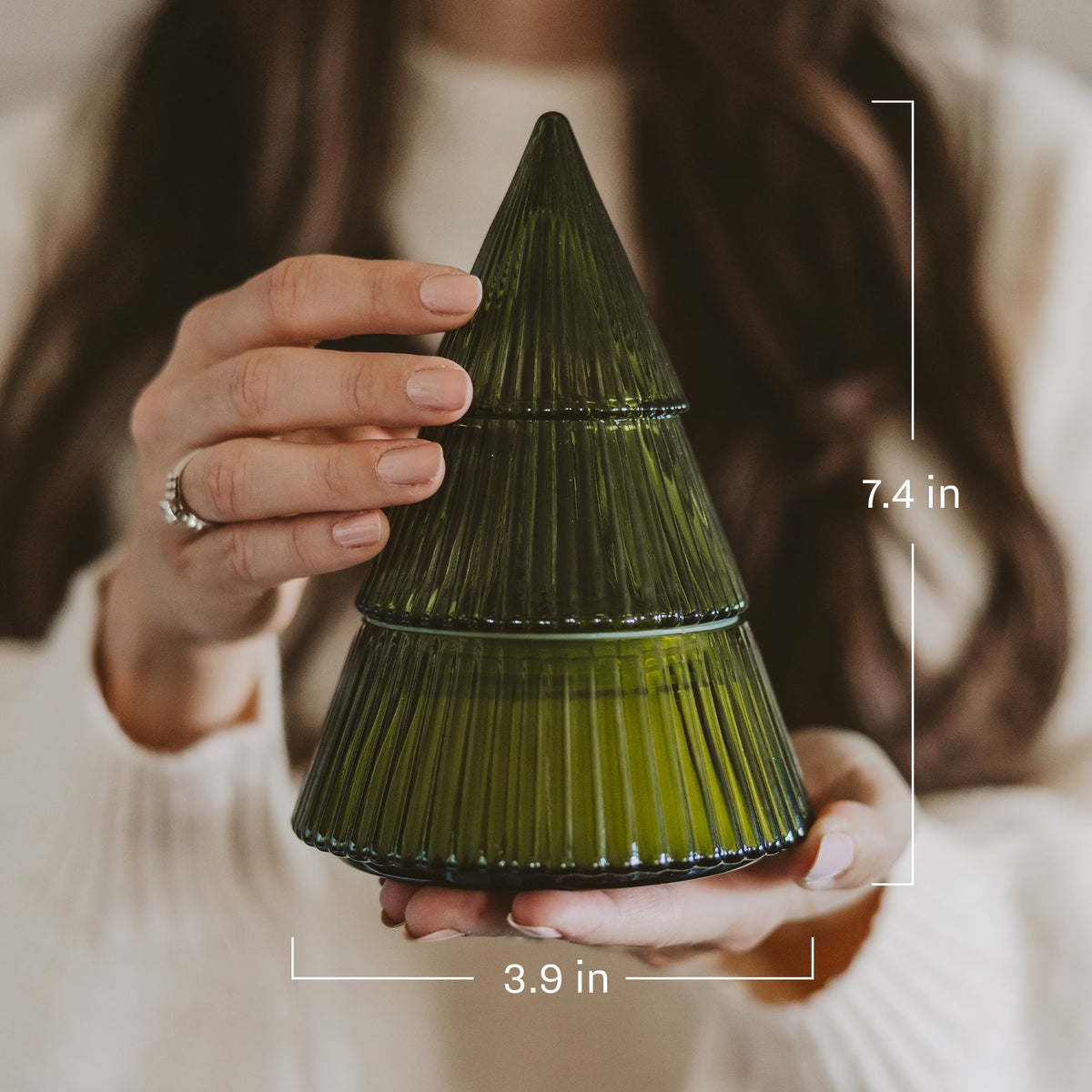 Fraser Fir Glass Tree Candle