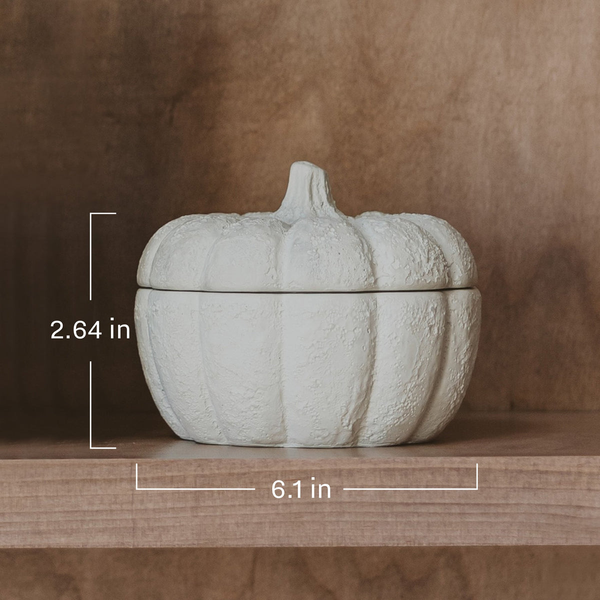 Cashmere & Vanilla Cement Pumpkin Jar Candle
