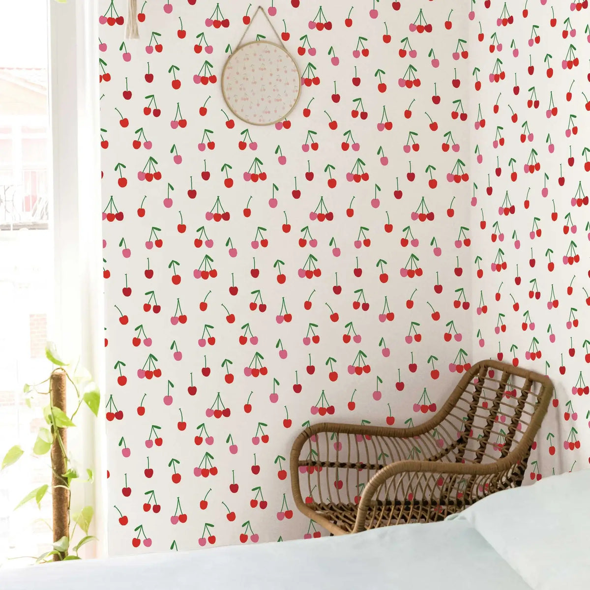 Cherry Bomb Peel & Stick Wallpaper