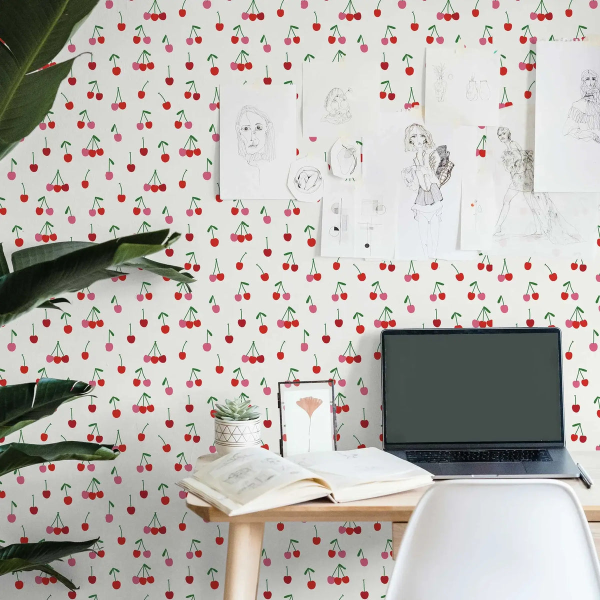 Cherry Bomb Peel & Stick Wallpaper