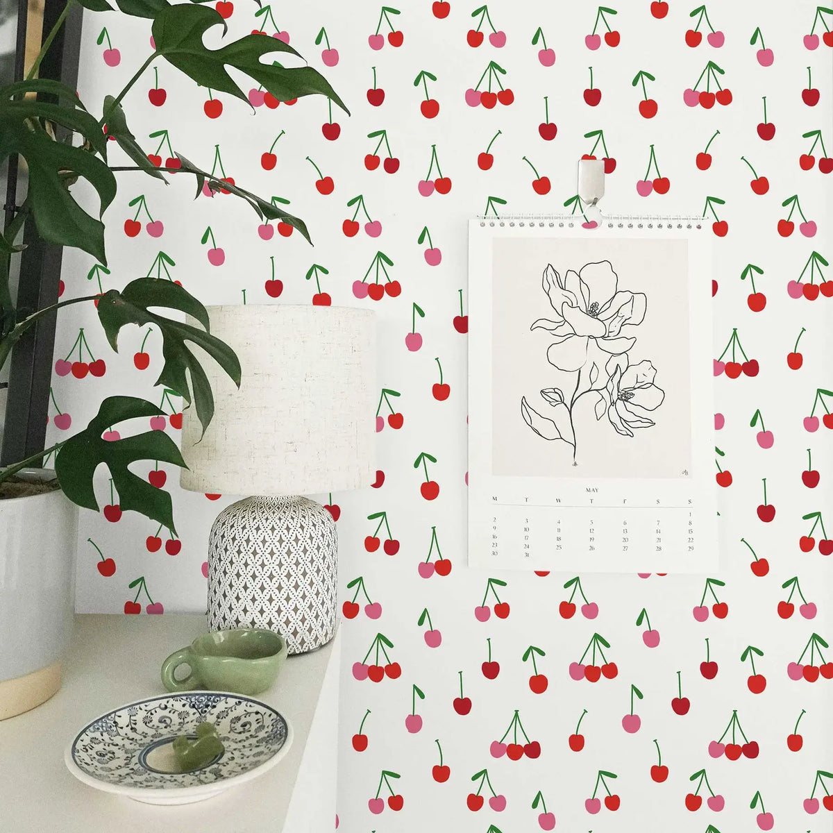 Cherry Bomb Peel & Stick Wallpaper