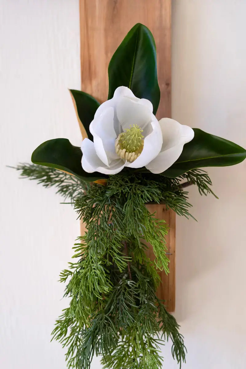 Recycled Pine Cross Wall Planter Set