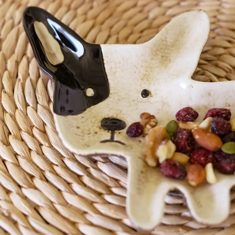 Ceramic French Bulldog Platter