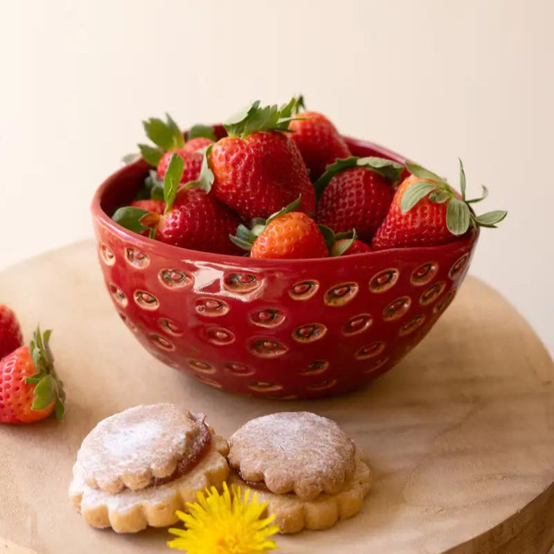 Ceramic Strawberry Bowl