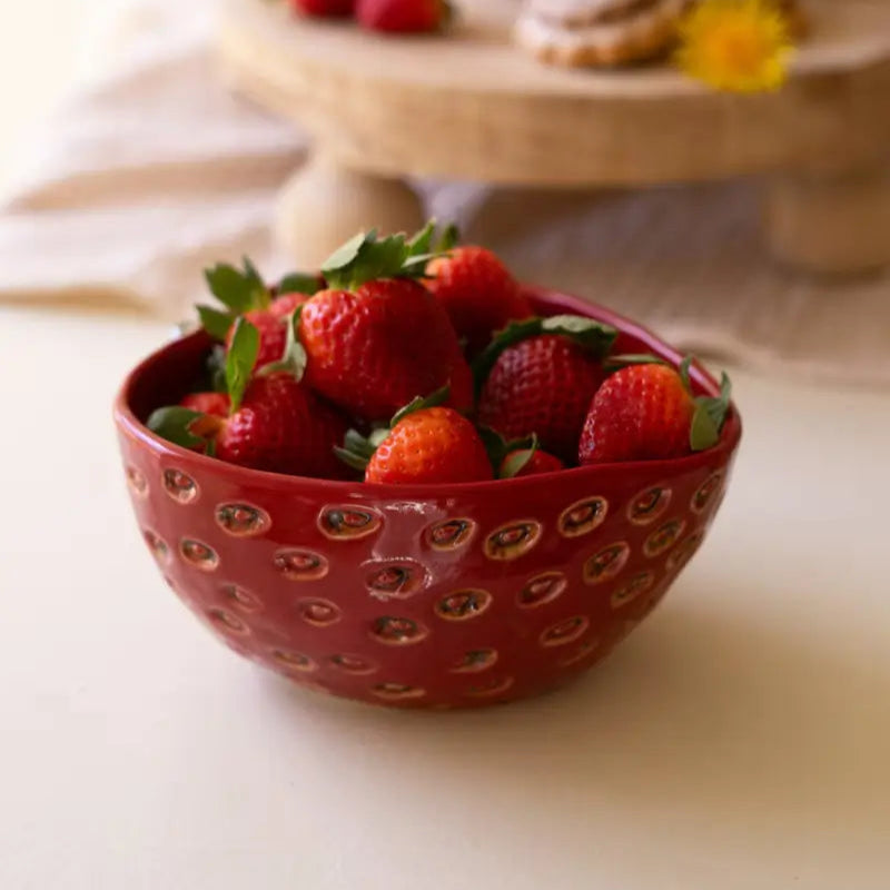 Ceramic Strawberry Bowl