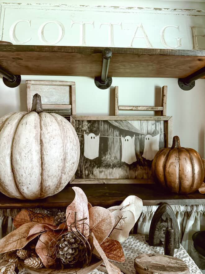 Ghosts On Clothesline Framed Art