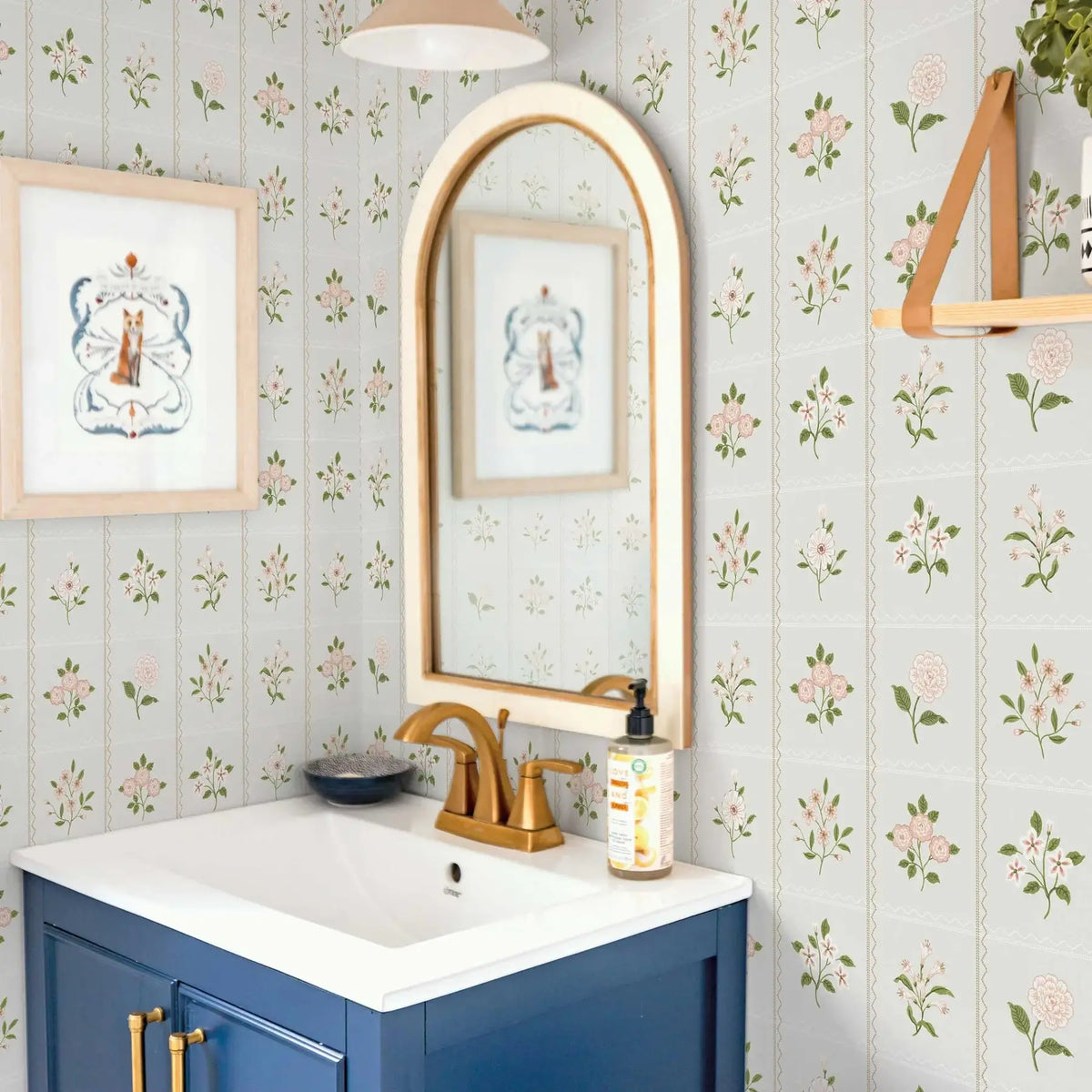 Cottage Floral Peel & Stick Wallpaper