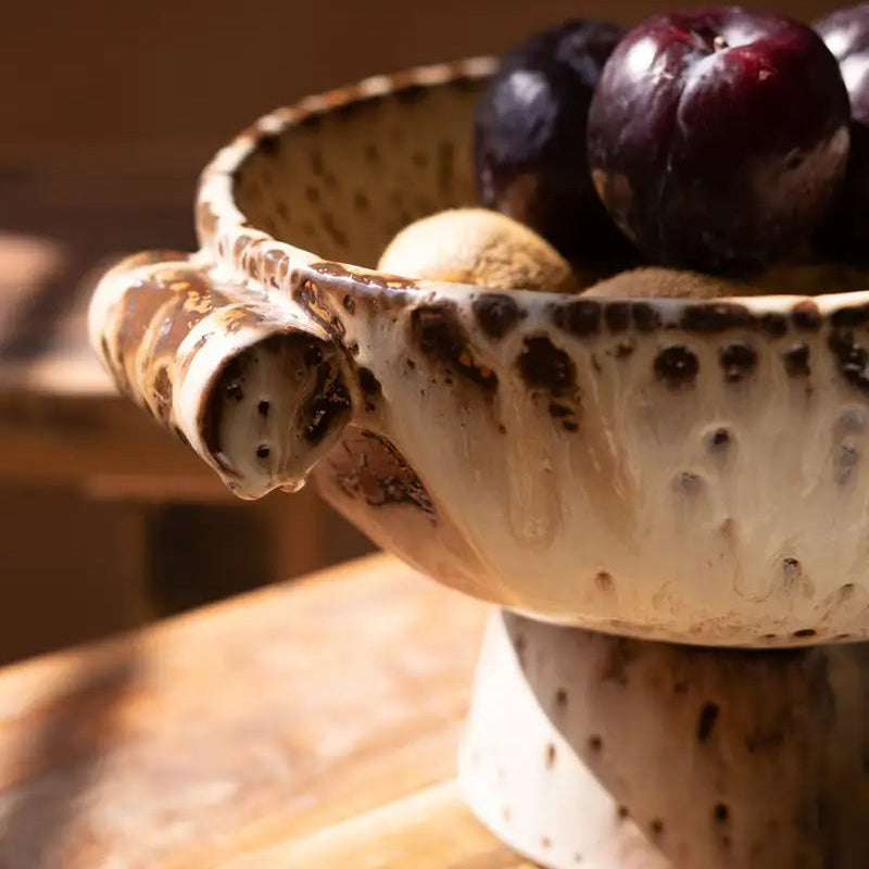 Rustic Ceramic Compote