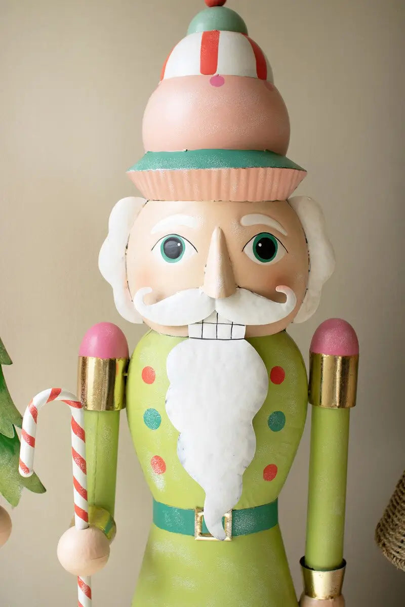 Life Size Painted Metal Nutcracker Set