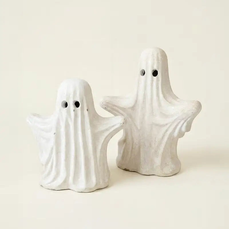 Cement Halloween Ghost Set