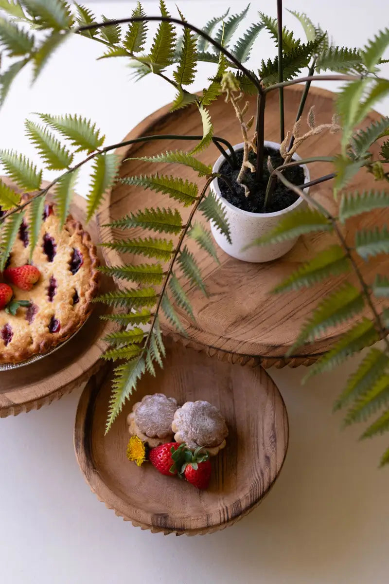 Wooden Display Stand Set