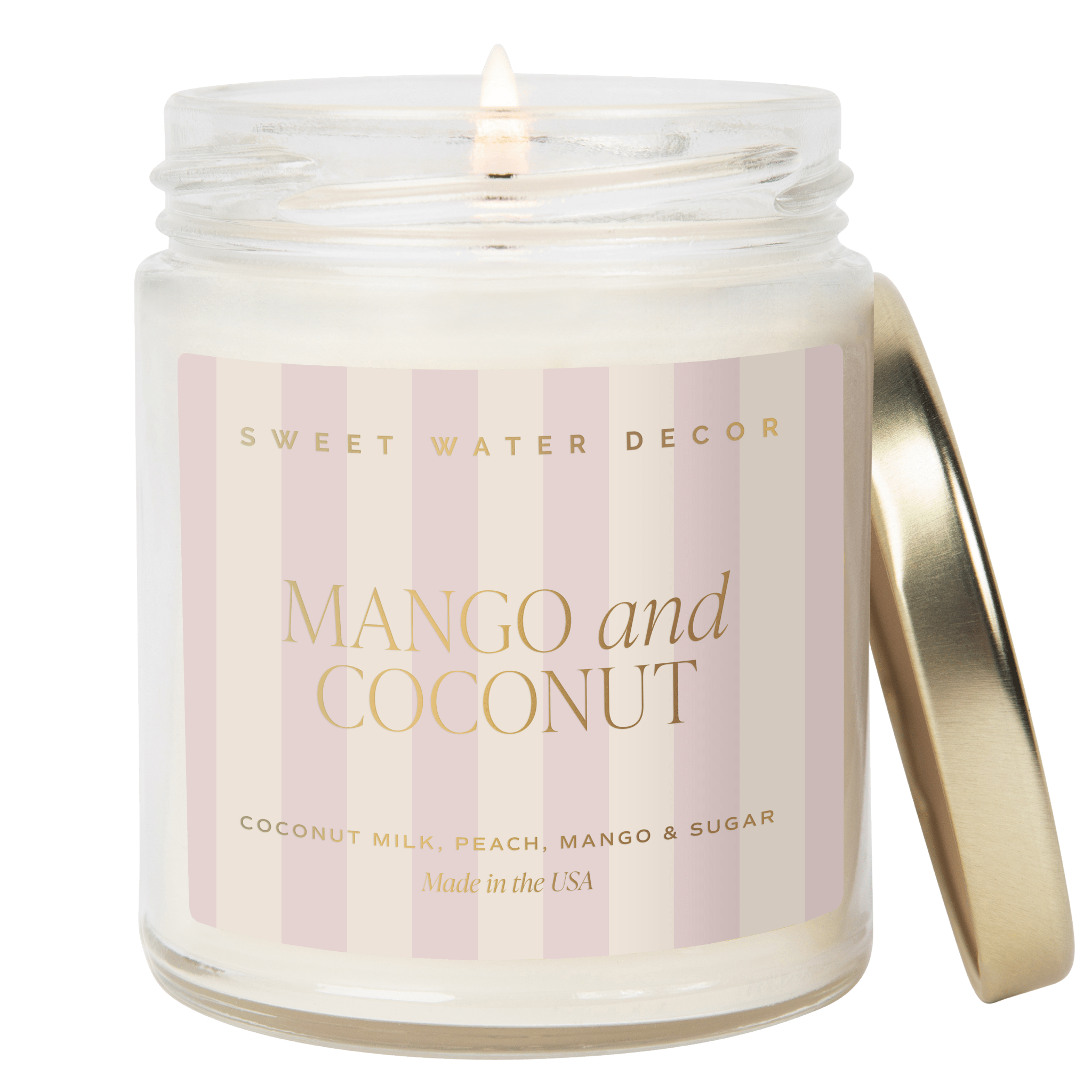 Mango & Coconut Patterned Jar Candle