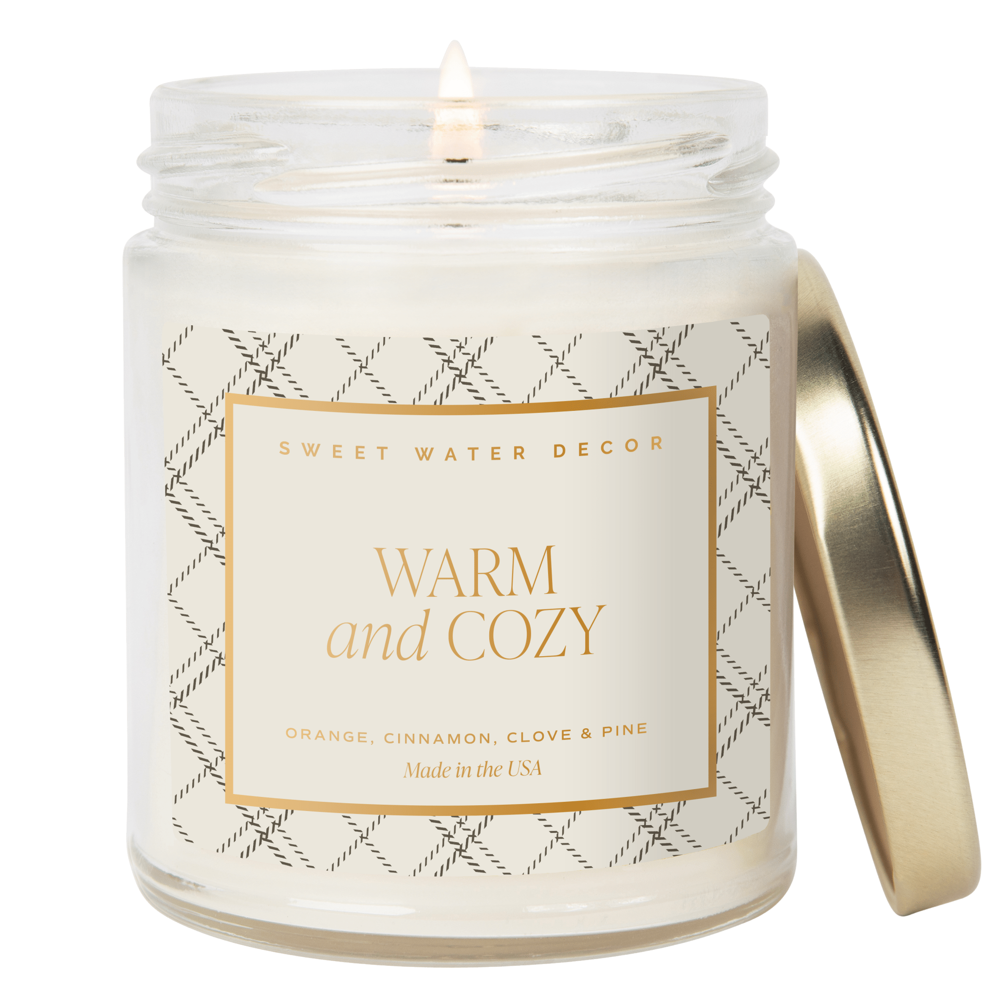 Warm & Cozy Patterned Jar Candle