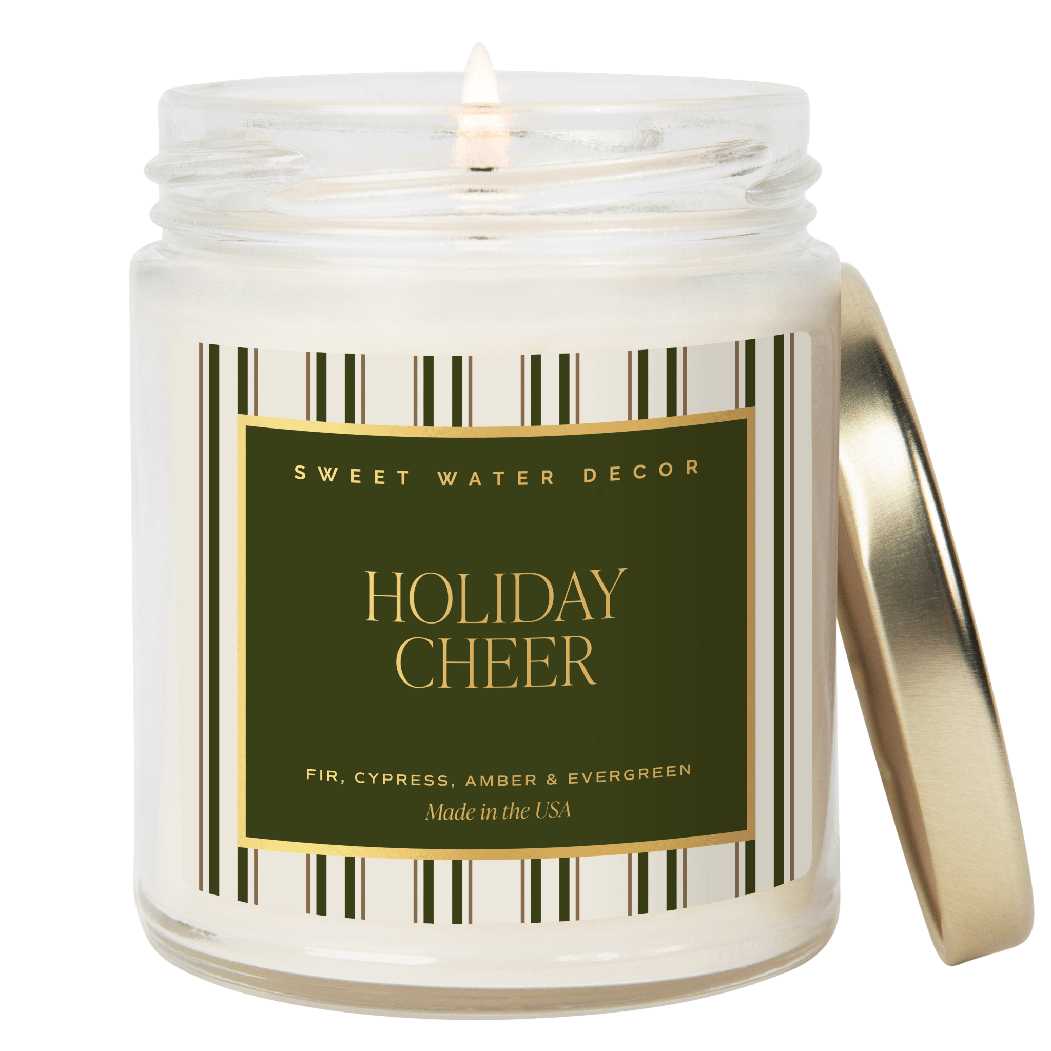 Holiday Cheer Patterned Jar Candle