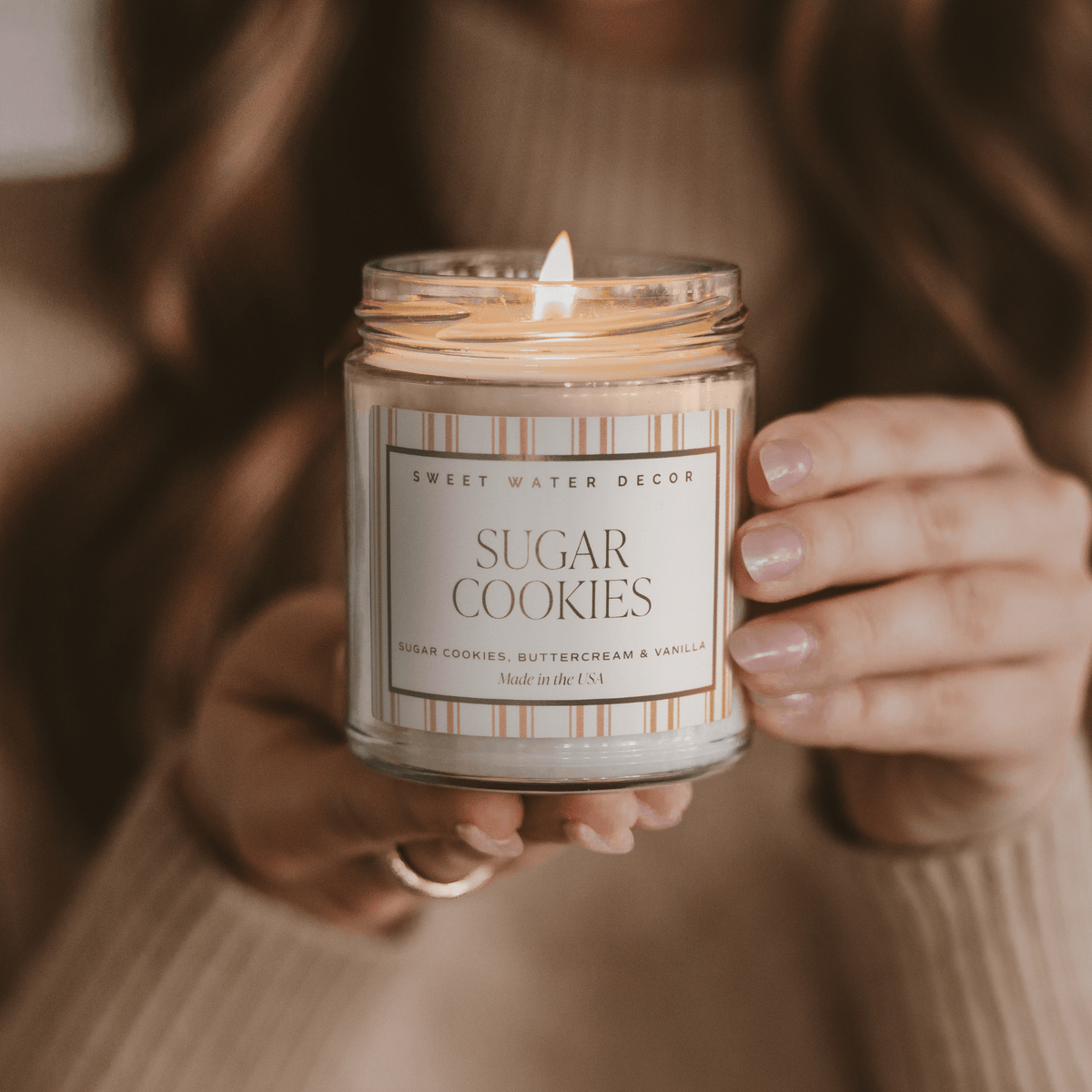 Sugar Cookies Patterned Jar Candle