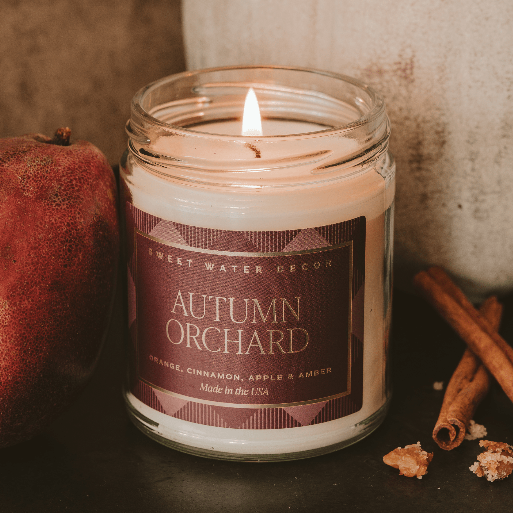 Autumn Orchard Patterned Jar Candle
