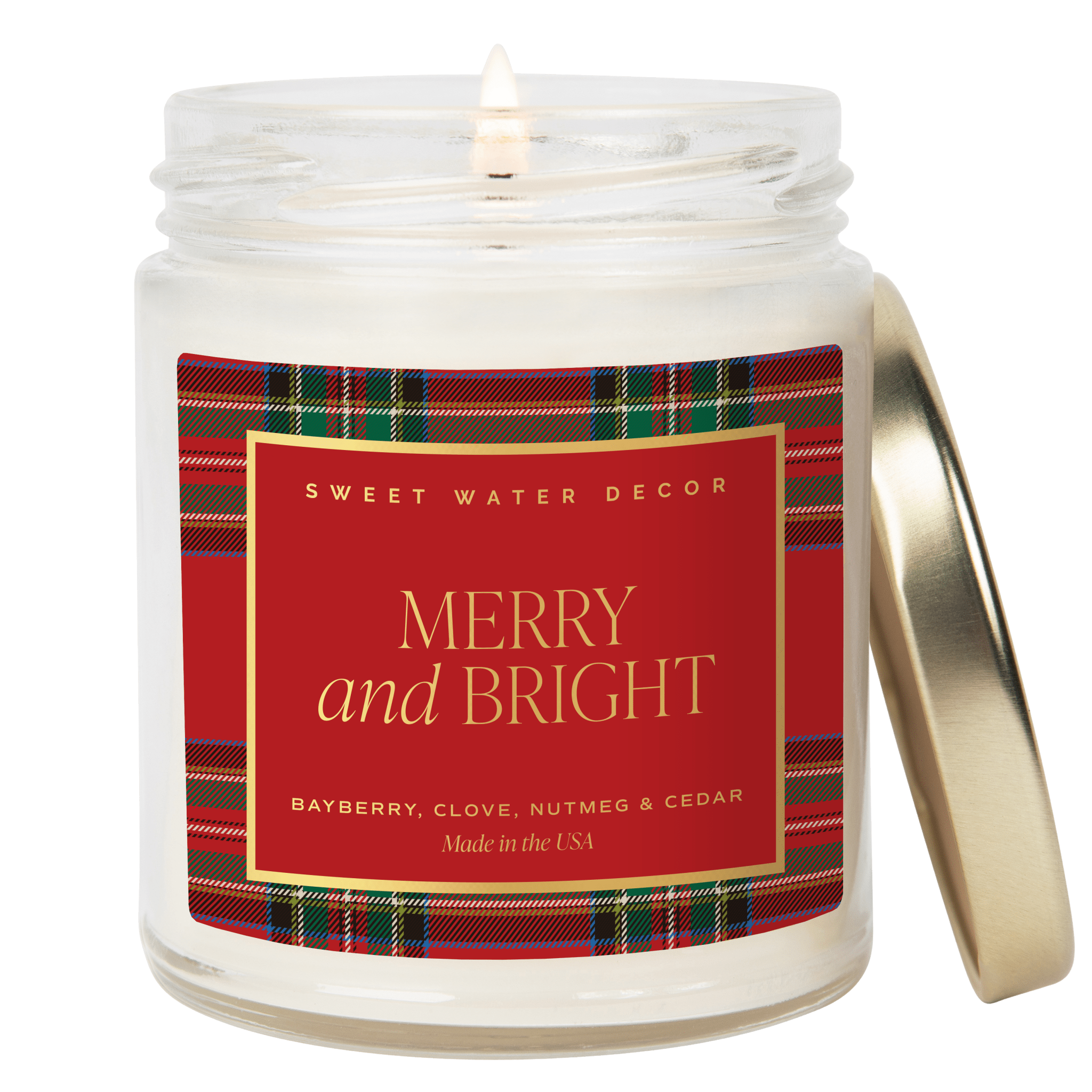 Merry & Bright Patterned Jar Candle