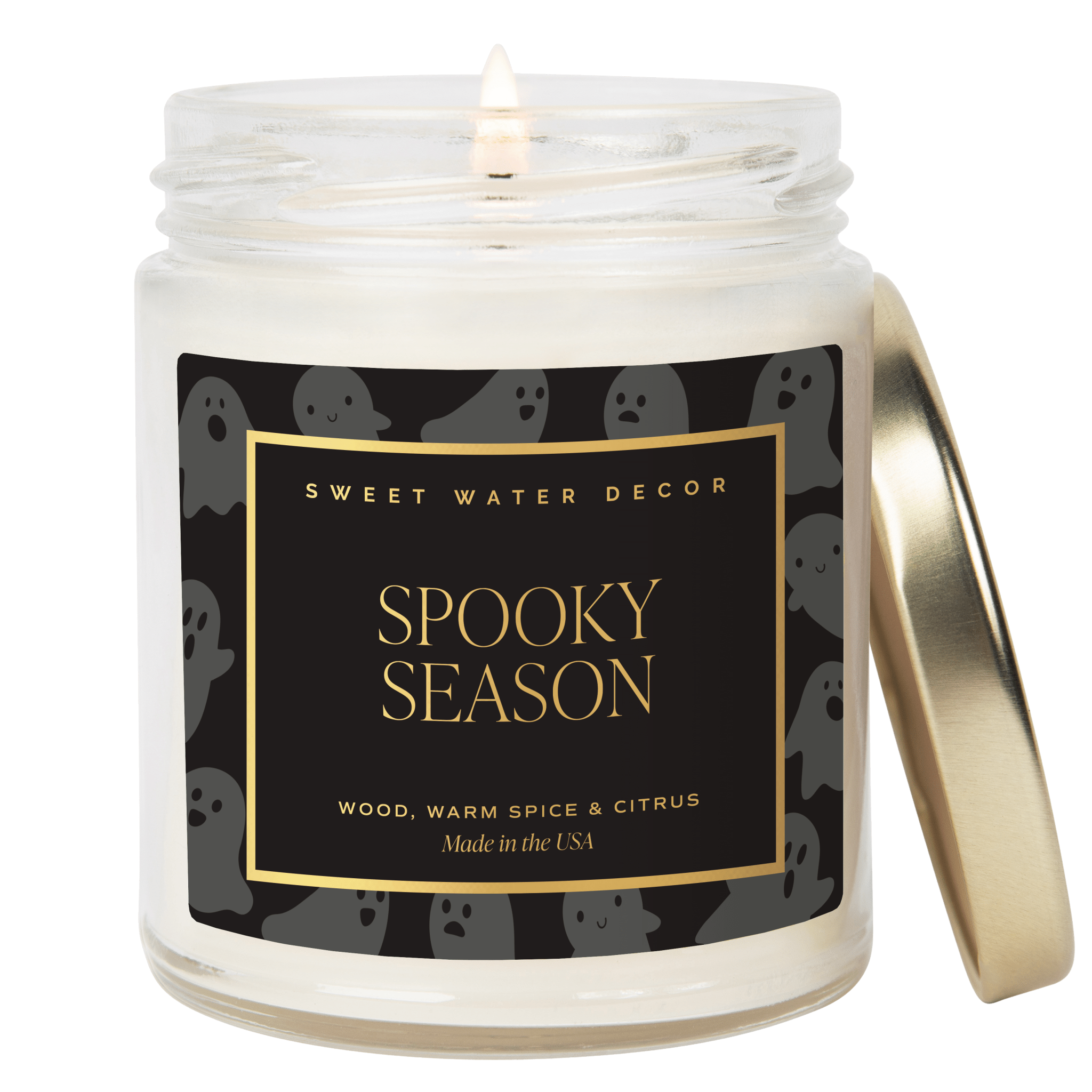 Spooky Season Patterned Jar Candle